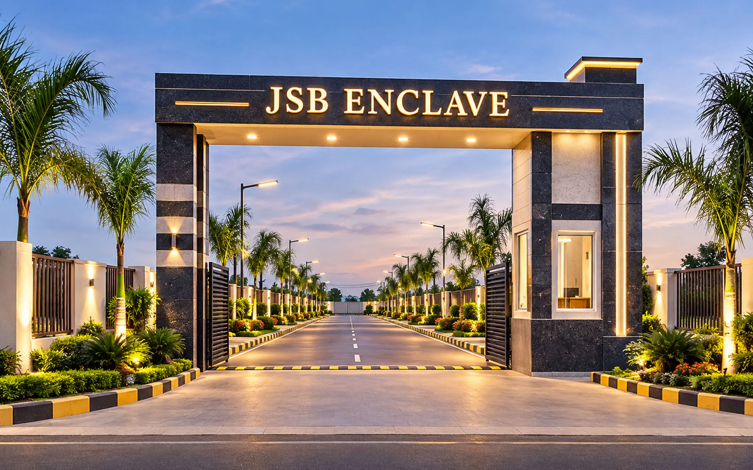 JSB Enclave Residential Plots Main Entrance in Hapur
